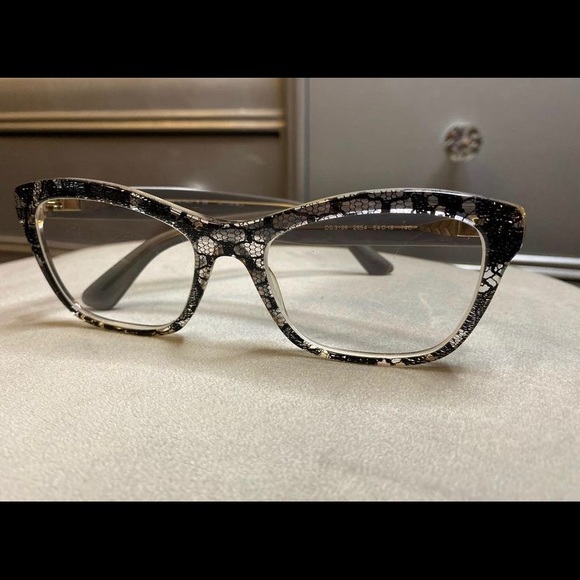 AUTHENTIC Dolce And Gabbana lace glasses frames - Picture 1 of 5